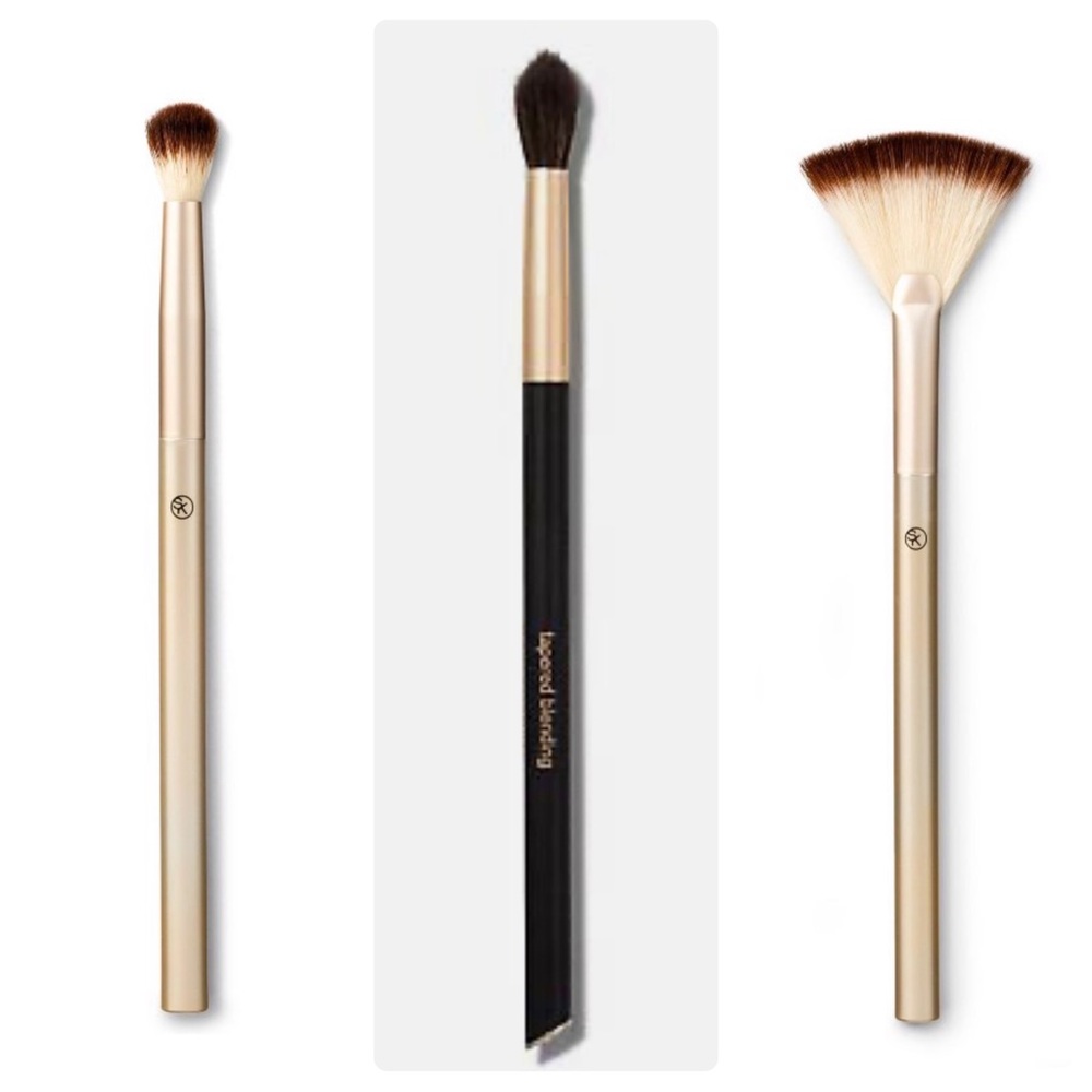 ✨ New Set of 3 Sonia Kashuk Makeup Brushes Crease 273, Tapered 227, Fan 176 ✨